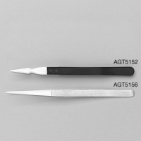 T5156 Ceramic tweezers, straight, stainless steel shank
